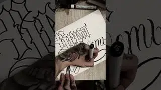 &laquo;Faith and fidelity&raquo; lettering tattoo design drawing process. &laquo;Вера и Верность&raquo;, тату-леттеринг