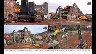 VOLVO EC750EHR Abbruch / Demolition Lederfabrik Breuninger, Schorndorf, 20.02.2020. #1