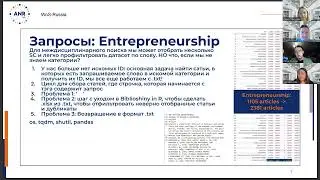 Тематический семинар группы ANR-Lab по библиометрии