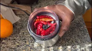 Приготовление порошка чили