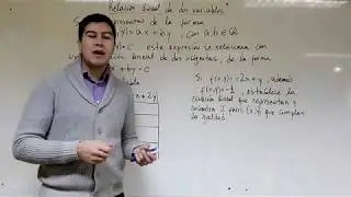 Relacion lineal de dos variables