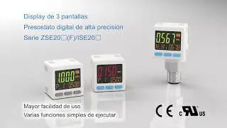 Sensores SMC. Mide y monitoriza - Presostato digital ZSE20/ISE20
