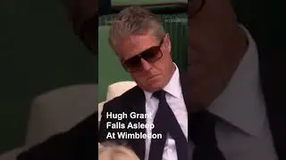 Hugh Grant Falls Asleep At Wimbledon