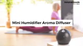 InnovaGoods Home Deco Mini Humidifier Aroma Diffuser (Black)