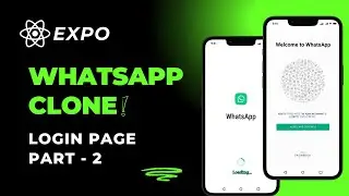 Create WhatsApp Welcome Screen UI in React Native Expo | Login Page Part 2 (Hindi Tutorial)