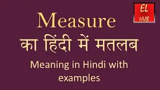 Measure meaning in Hindi