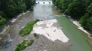 Flyover Cattaraugus Creek Scoby Dam