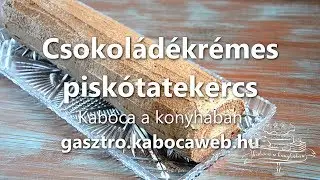Csokoládékrémes piskótatekercs recept videó - Kabóca konyhában