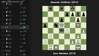 Староиндийская-защита-Фианкетто: Dana Reizniece (2273) vs Alexander Khalifman (2614)