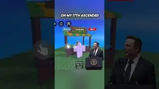 GAG ASCEND FOR REWARDS #growagarden #newmethod #viralshort #roblox