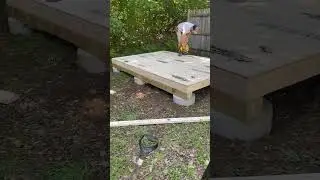 Shed project step 3. Flooring