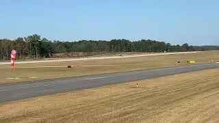 PT-19 landing at Falcon field airport, ga