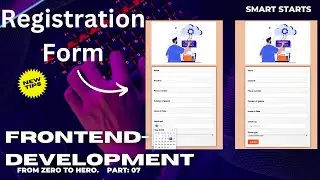 How to create responsive Registration Form using Html Css || Step by Step Complete Guide