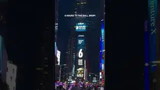 Na żywo z Times Square w Nowym Jorku w Sylwestra! Oficjalnie 6 godzin do opadnięcia kuli o p&oacute;łnocy!