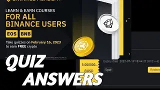 BINANCE EOS QUIZ ANSWER 🤑 BINANCE LEARN AND EARN EOS ANSWER UPDATE 🚨