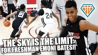 FRESHMAN PHENOM Emoni Bates Has SCARY POTENTIAL!! | Nike EYBL INDY Highlights