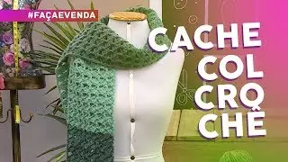 Cachecol em crochê por Neddy Ghusman