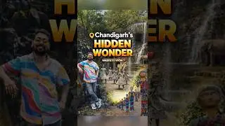 Rock Garden of Chandigarh 😍 | Waste to Wow | Chandigarh Hidden Wonder #rockgardencandigarh #shorts