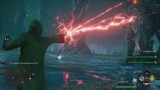 Hogwarts Legacy - Second Trial Boss Fight Hard No Damage (Pensieve Guardian)