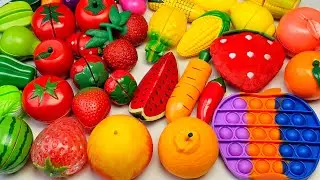 ASMR おままごと トントン♪野菜 と フルーツ 切る音 Vegetable & Fruit Toy Cutting ASMR