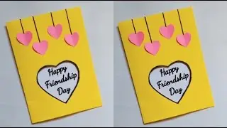 {last minute} easy & beautiful card for bestfriend/handmade friendship day card idea/greeting card