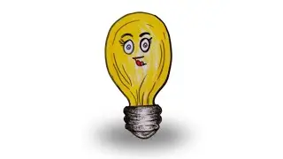 How to Draw a Light  Bulb - A Step By Step Drawing Tutorial #draw #bulb #easy 