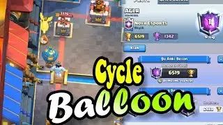 TOP 2 IN THE WORLD! Balloon Cycle Deck - Top Ladder Gameplay