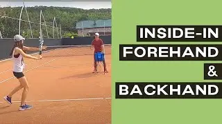 Hand-Fed Basket Tennis Drill - Inside-In Forehand and Backhand Groundstrokes