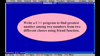 Write a C++ program to find the greatest number among two numbers from two different classes.