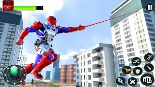 Flying Iron Robot War Hero - Superhero  City Rescue Game 2020 - Android Gameplay