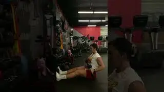 Seated dumbbell row