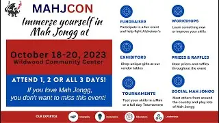 MahjCon updates July 2023 | Uniting Mah Jongg Enthusiasts for Workshops, Fundraising and Tournaments
