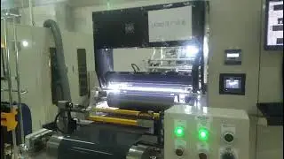 Automatic continous slitting machine for Lithium battery electrodes