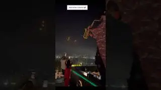 Saxophone party in Lebanon over Iran's bombing of Tel Aviv, Israel. 11/6/2025