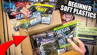 Beginner Soft Plastics Unboxing and Giveaway (Bass Fishing Tips)