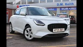 KP25 OES Suzuki Swift Motion CVT 1.2 MHEV 5dr Pure Pearl White 2025