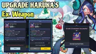 Улучшите эксклюзивное оружие Харуки из Guardian Tales. Готовы к арене с Майком! #guardiantales