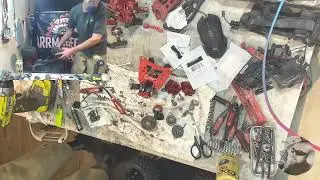 rebuilding a customer's 6s kraton exb. tonight, differential building and installation. shimming etc