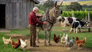 Peaceful Countryside Day &mdash; Cooking, Feeding Animals, and Simple Farm Life