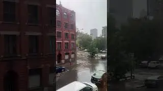 Rainy day view through my window 🌧️ #canada #montreal #کانادا #rain #mtlovers