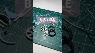 Making a Miniature Bike from the Countryside Estate kit. #crafts #miniature #dollhouse #diy #making