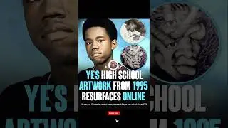 Kanye's High School Art from 1995 is Now Worth $20K+! 🎨💰#shorts