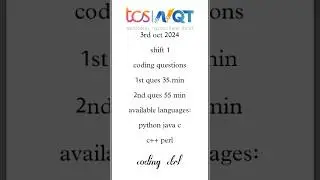 TCS NQT Coding Questions 