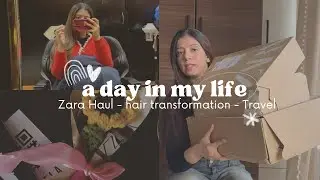 Zara sale haul | chaotic day vlog - hair transformation,first international trip of 2025 | Vlog - 01