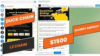 Duckchain L2 Chain On TON Telegram Bot Biggest Airdrop