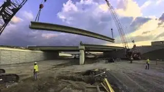 U.S. 31 and Main St. Roundabout Interchange Beam Setting