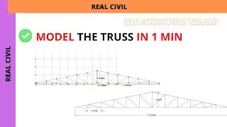 Structure wizard : how to use run structure wizard in staad pro : modeling of truss in staad pro