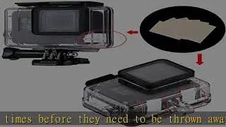 60pcs Anti Fog Inserts, Reusable Moisture Absorbing Strips Humidity Removing Defogger for Gopro Her