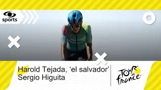 Harold Tejada le ayud&oacute; a Sergio Higuita a defender el Top-16 en el Tour de Francia