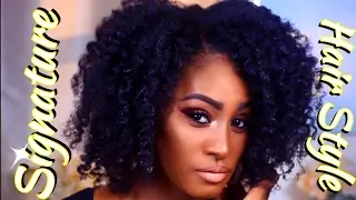 How to: My Signature Natural Hair Style with Khlova | Shlinda1